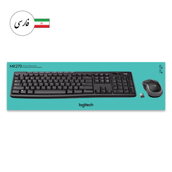 کیبورد و ماوس بی سیم لاجیتک مدل MK270