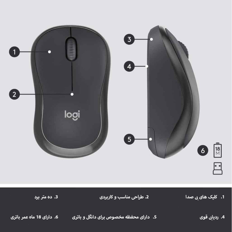 کیبورد و ماوس بی سیم لاجیتک مدل MK270