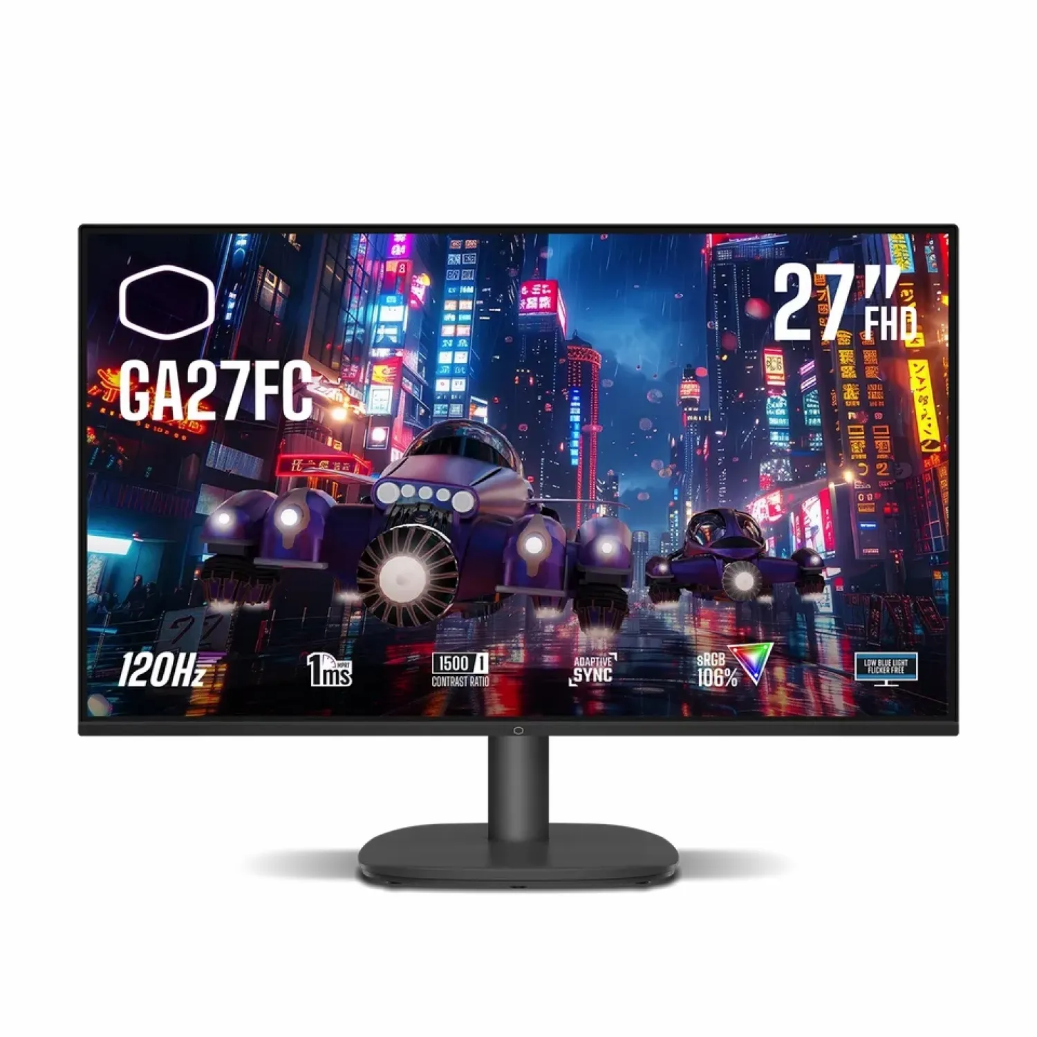 مانیتور گیمینگ کولر مستر GA27FC سایز ۲۷ اینچ IPS FHD ۱۲۰ هرتز