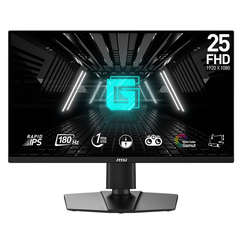 مانیتور گیمینگ ام اس آی مدل G255PF E2 سایز ۲۵ اینچ با کیفیت Full HD و نرخ تازه‌سازی ۱۸۰ هرتز نمای ۲