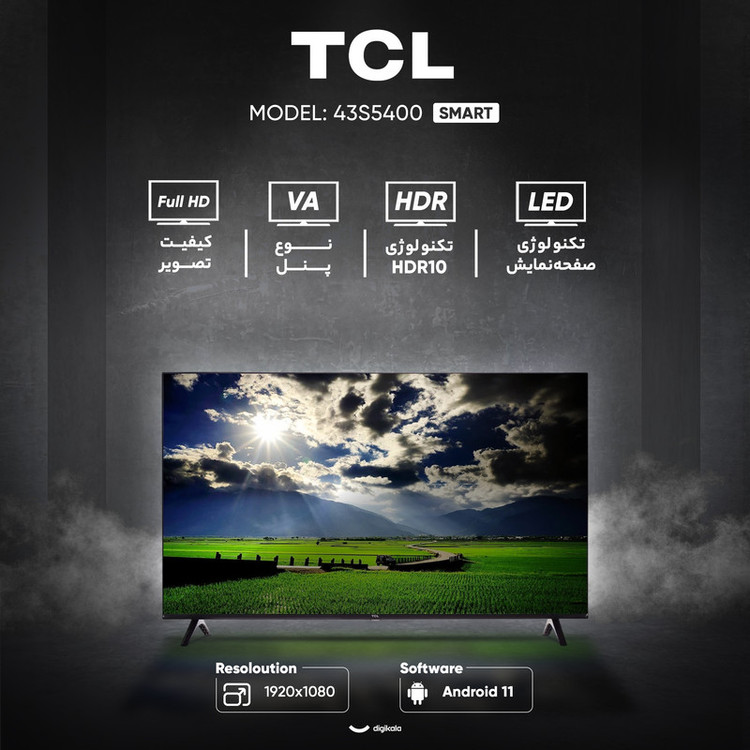 تلویزیون تی سی ال مدل 43S5400 سایز ۴۳ اینچ LED FHD هوشمند