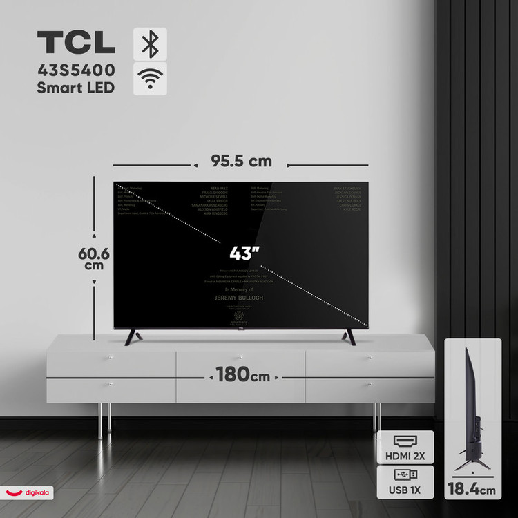 تلویزیون تی سی ال مدل 43S5400 سایز ۴۳ اینچ LED FHD هوشمند