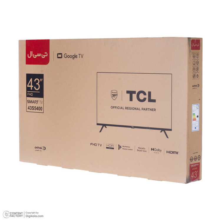 تلویزیون تی سی ال مدل 43S5400 سایز ۴۳ اینچ LED FHD هوشمند