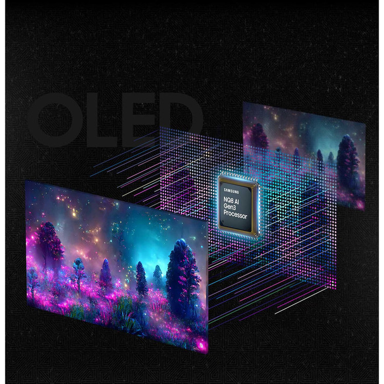 مانیتور گیمینگ 32 اینچ سامسونگ مدل Odyssey G80SD LS32DG802SMXUE، رزولوشن 4K UHD، پنل OLED، نرخ بروزرسانی 240 هرتز، با نسبت تصویر 16:9، دارای اسپیکر داخلی، دارای پورت HDMI و DisplayPort