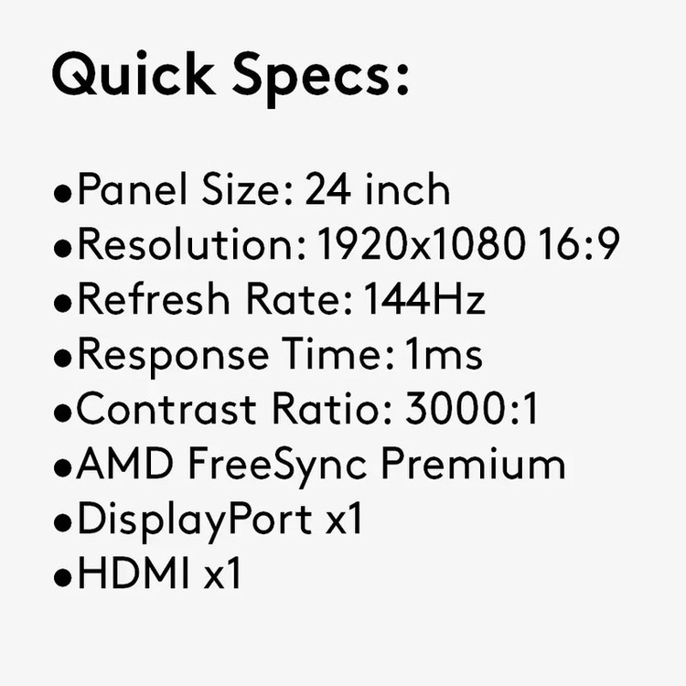 مانیتور گیمینگ فیلیپس مدل 242E1GAJ سایز ۲۴ اینچ FHD 144Hz VA