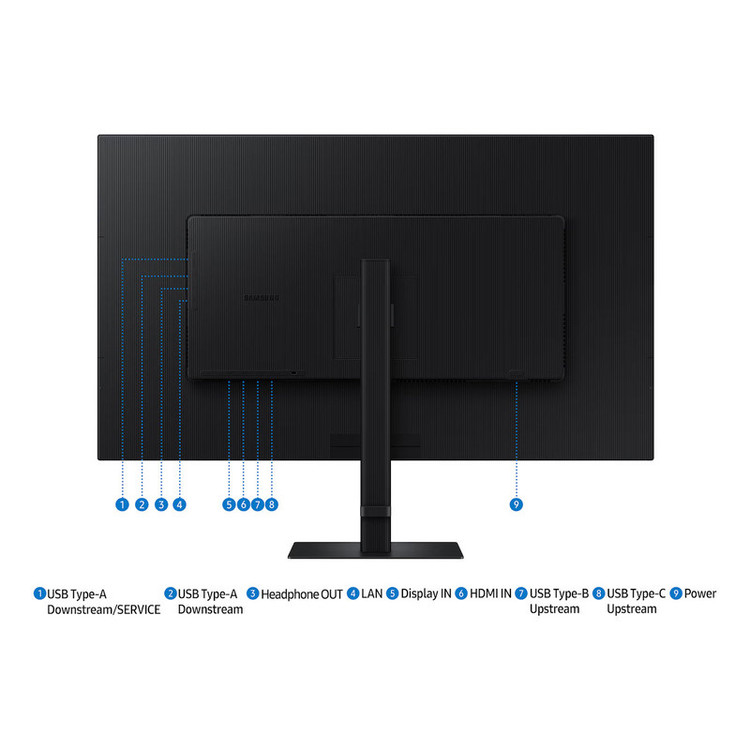 مانیتور 37 اینچ سامسونگ مدل ViewFinity S8 S8UD LS37D800UAMXUE