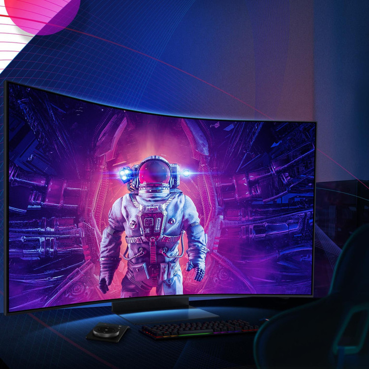 مانیتور خمیده گیمینگ 55 اینچ سامسونگ مدل Odyssey Ark LS55BG970NMXUE