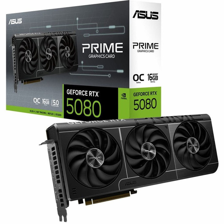 کارت گرافیک ایسوس مدل PRIME RTX 5080 OC حافظه 16 گیگابایت