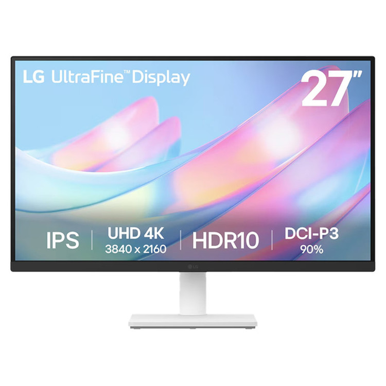 مانیتور ال جی ۲۷US550-W سایز ۲۷ اینچ UHD IPS
