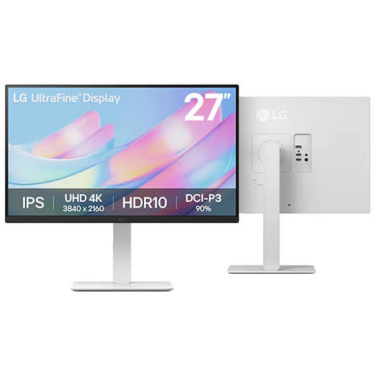 مانیتور ال جی ۲۷US550-W سایز ۲۷ اینچ UHD IPS