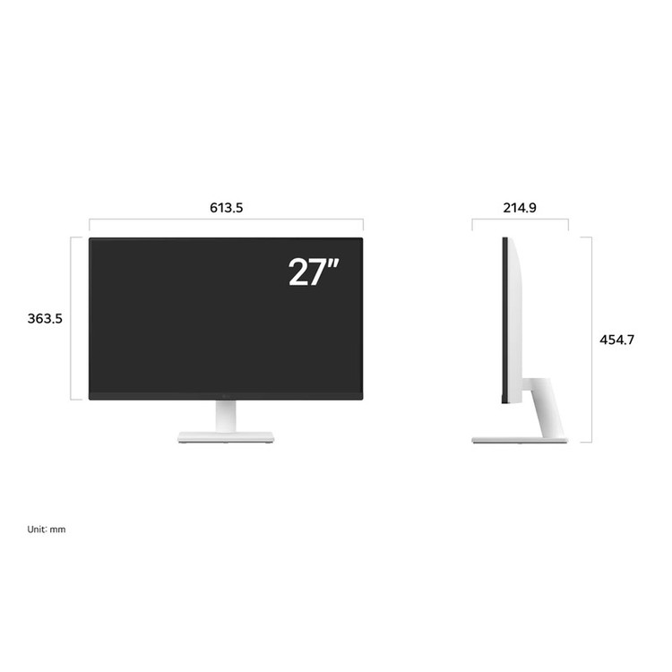 مانیتور ال جی ۲۷US550-W سایز ۲۷ اینچ UHD IPS