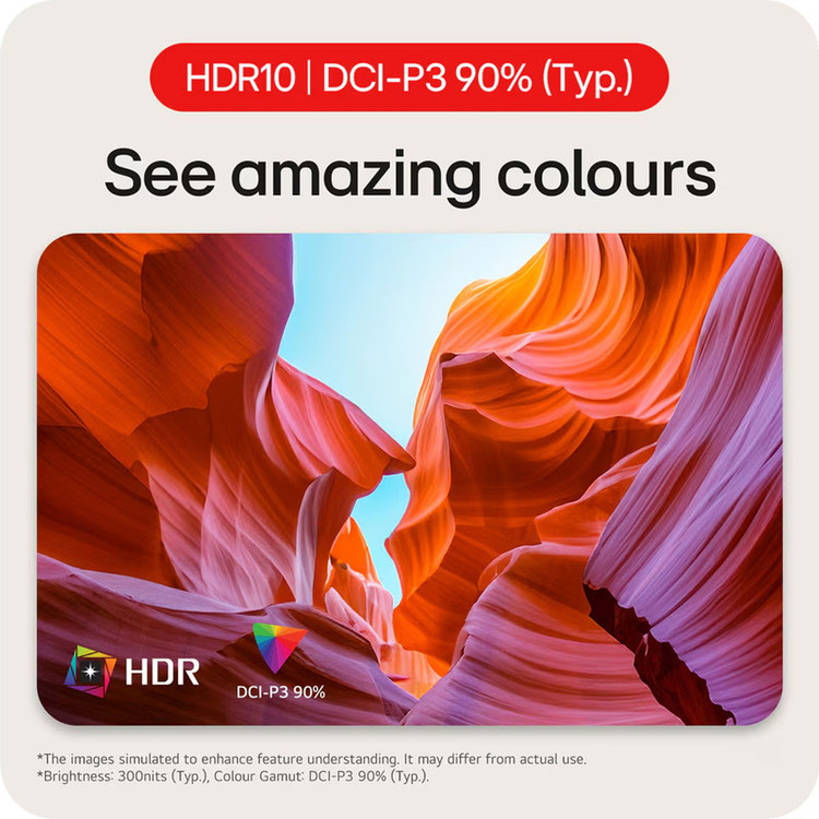 مانیتور ال جی ۲۷US550-W سایز ۲۷ اینچ UHD IPS